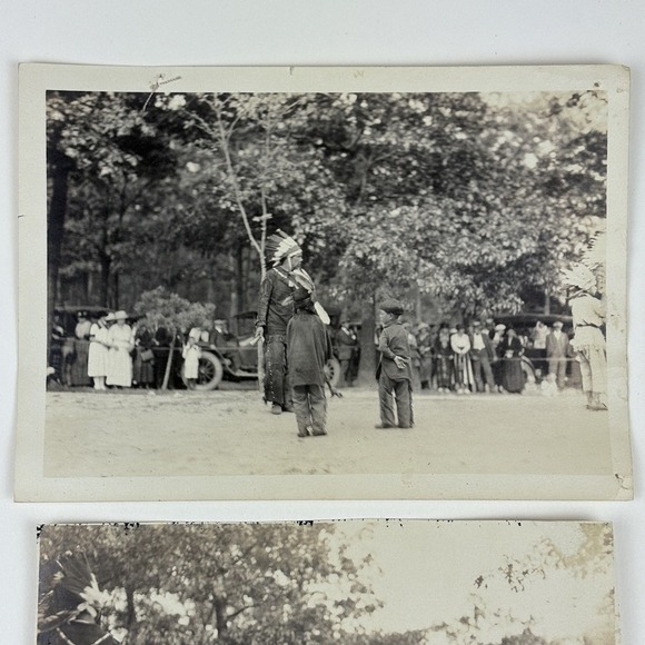 Herbert Bisco Early 1900s Native American Ceremony Powwow Photos 5x7 Ephemera - Picture 2 of 11